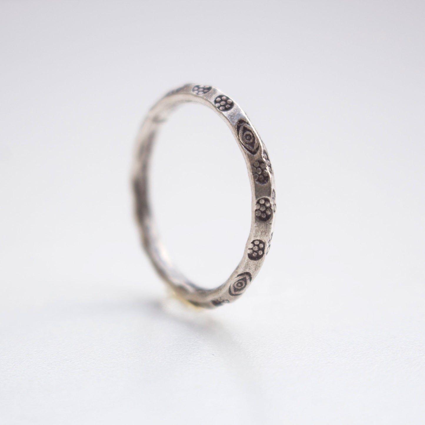 Simple Skinny Silver Stacker Ring