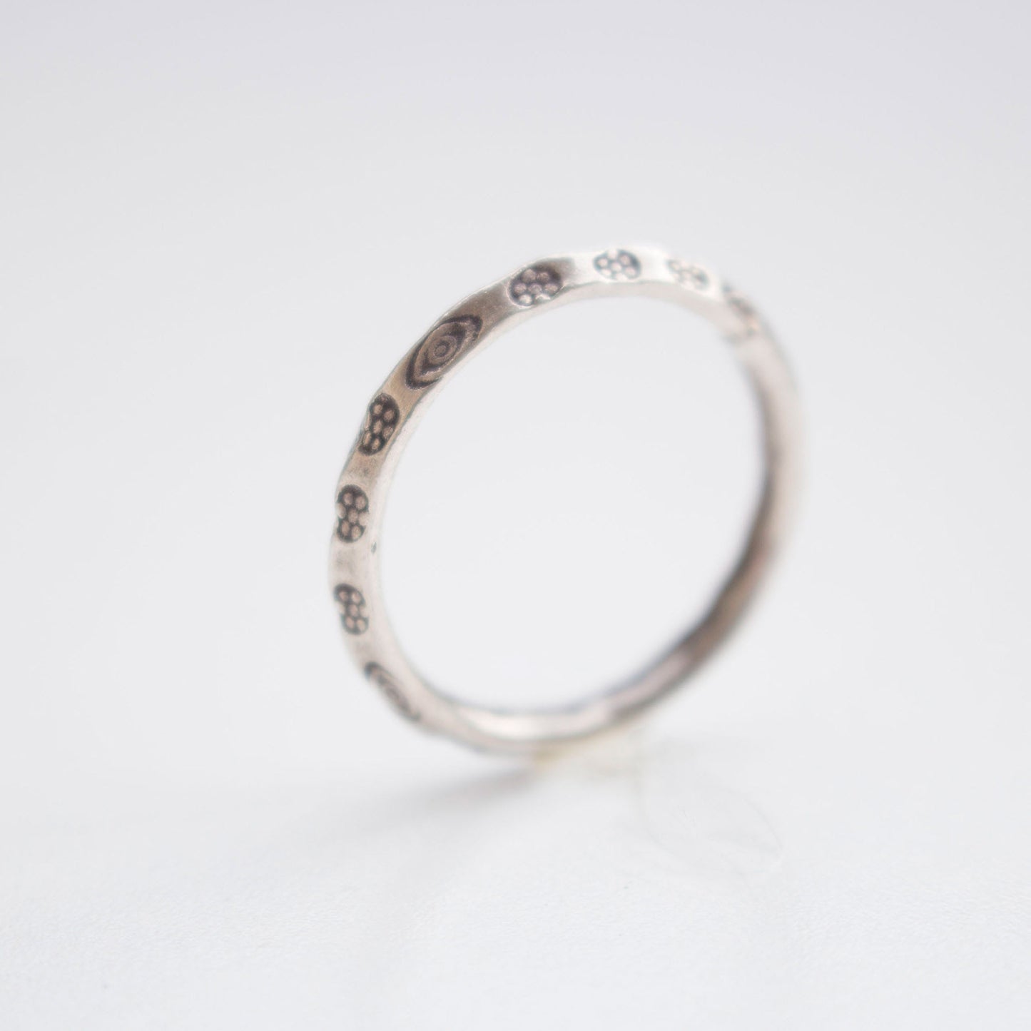 Simple Skinny Silver Stacker Ring