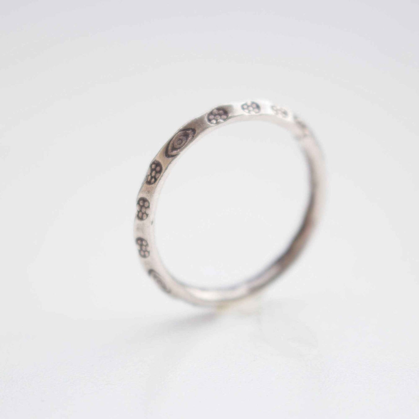 Simple Skinny Silver Stacker Ring