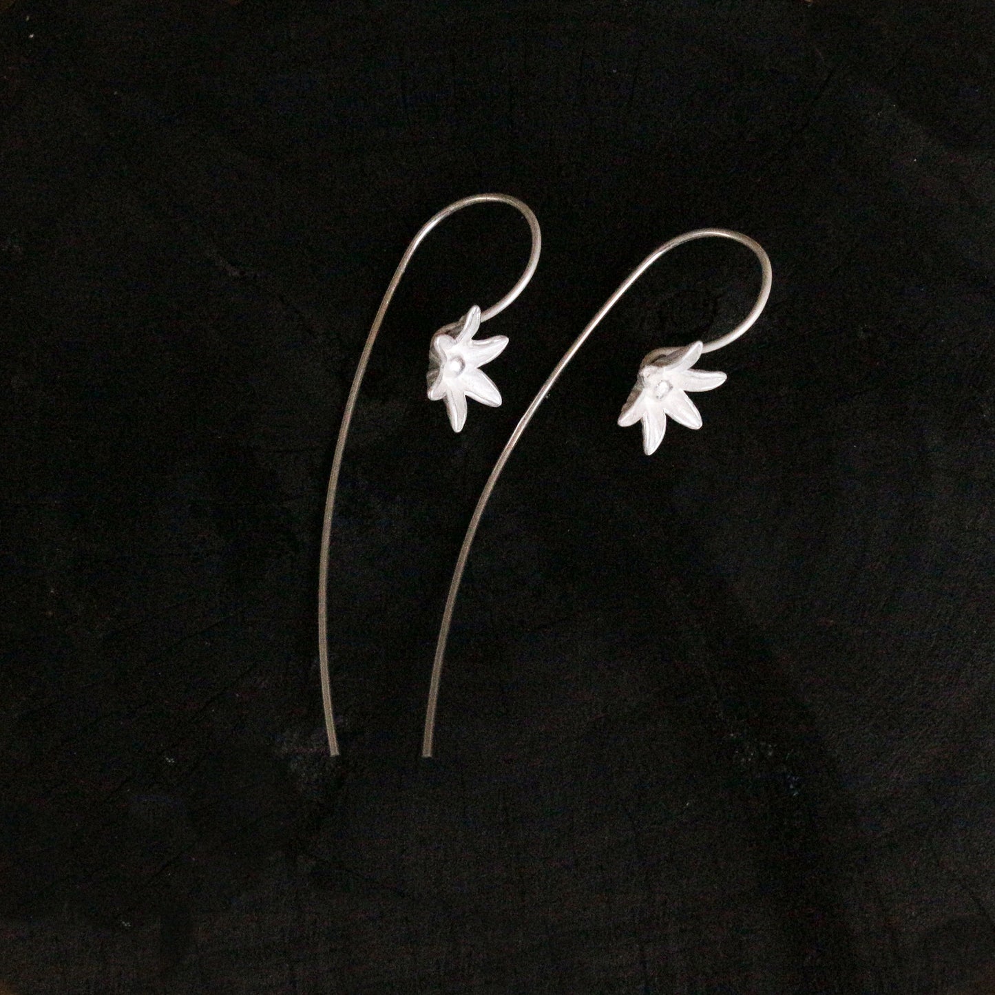Sterling Silver Flower Bud Earrings