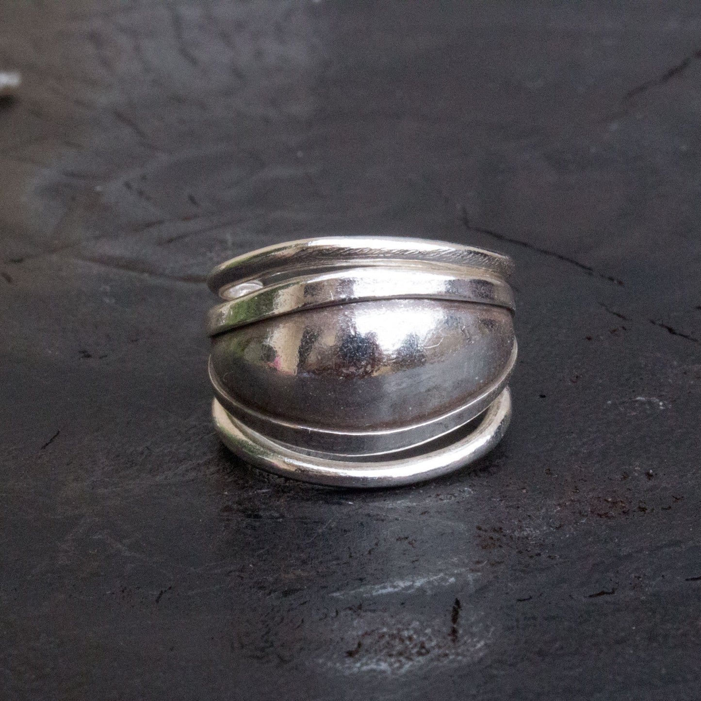 Silver Curve Ring