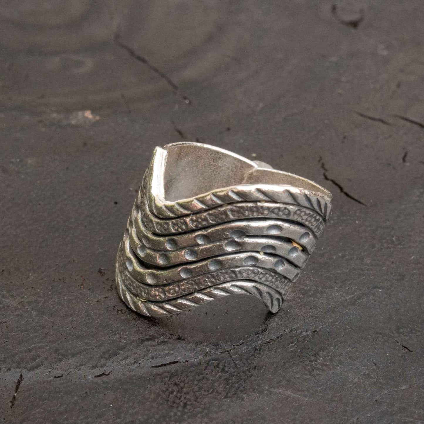 Etched Silver Ring