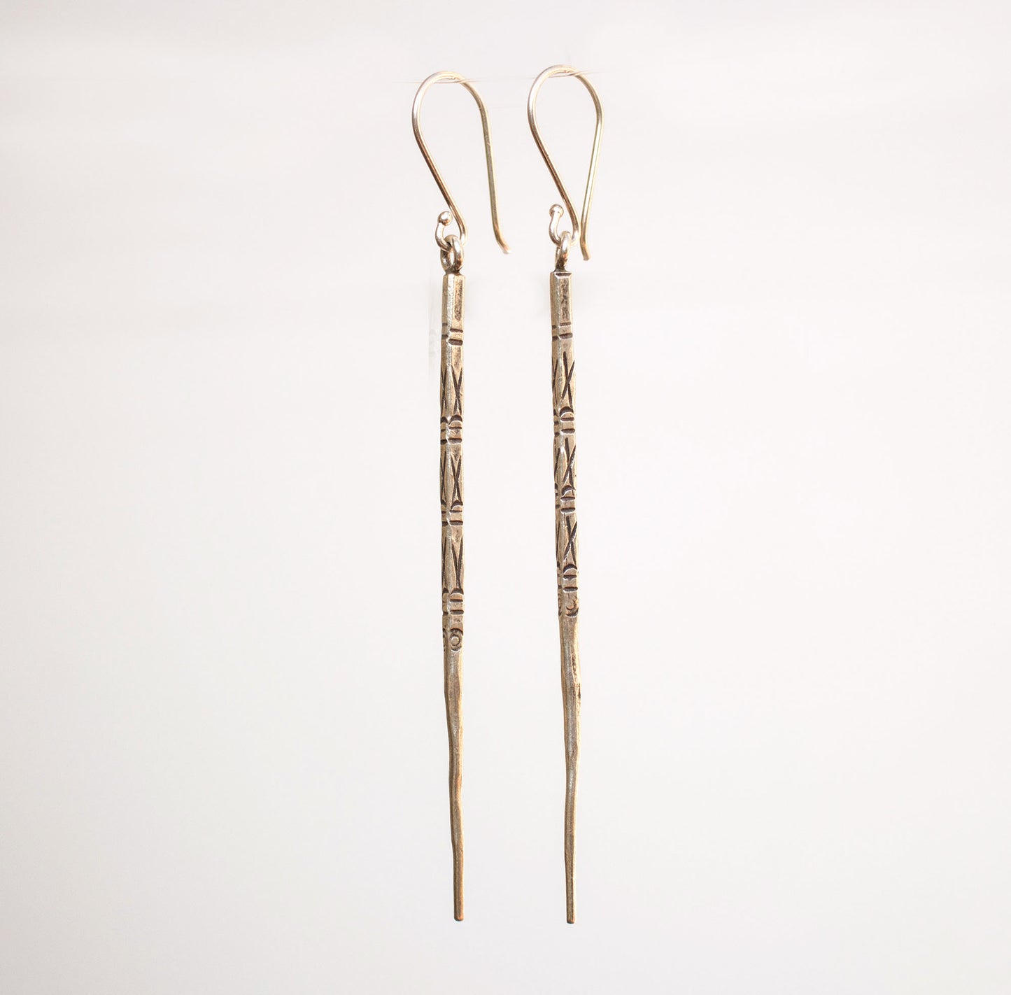 Hilltribe Silver Pin Earrings