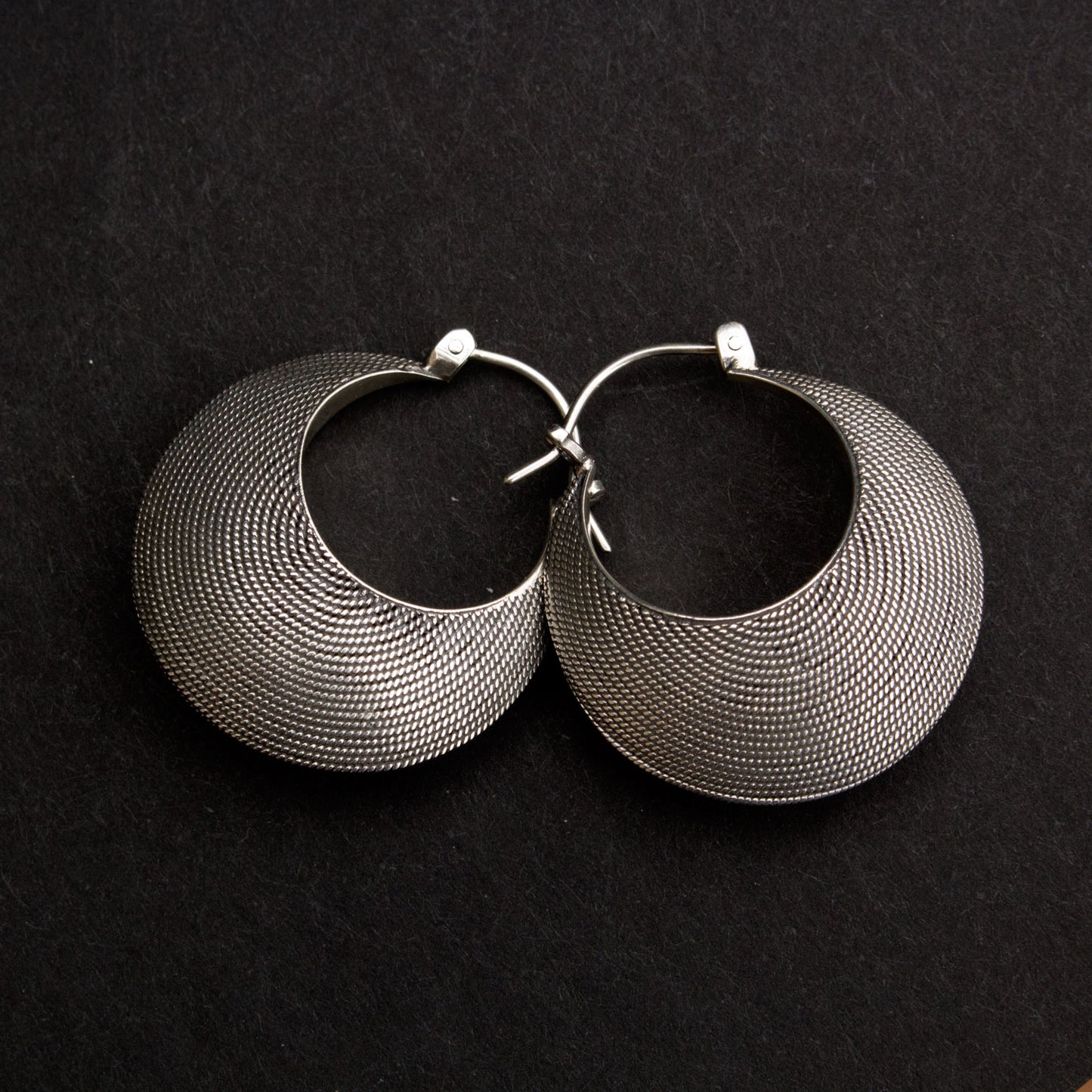 Twisted Wire Dangle Hoops