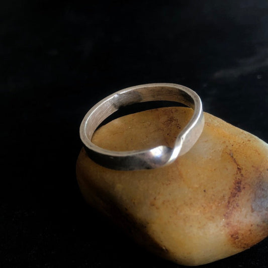 Thin Hill Tribe Silver Ring