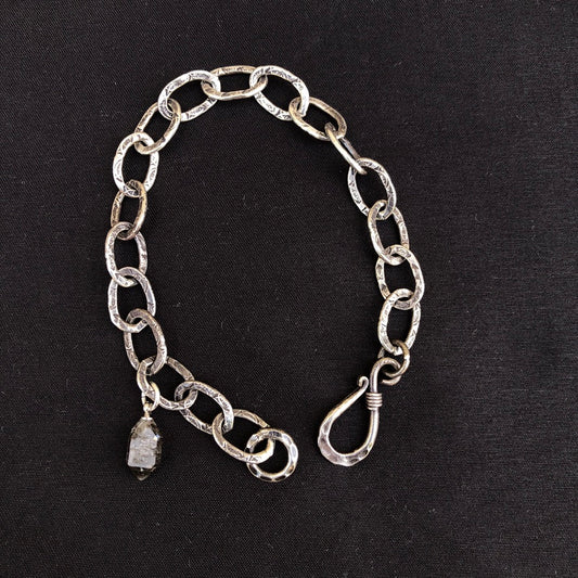 Sterling Silver Herkimer Quartz Bracelet