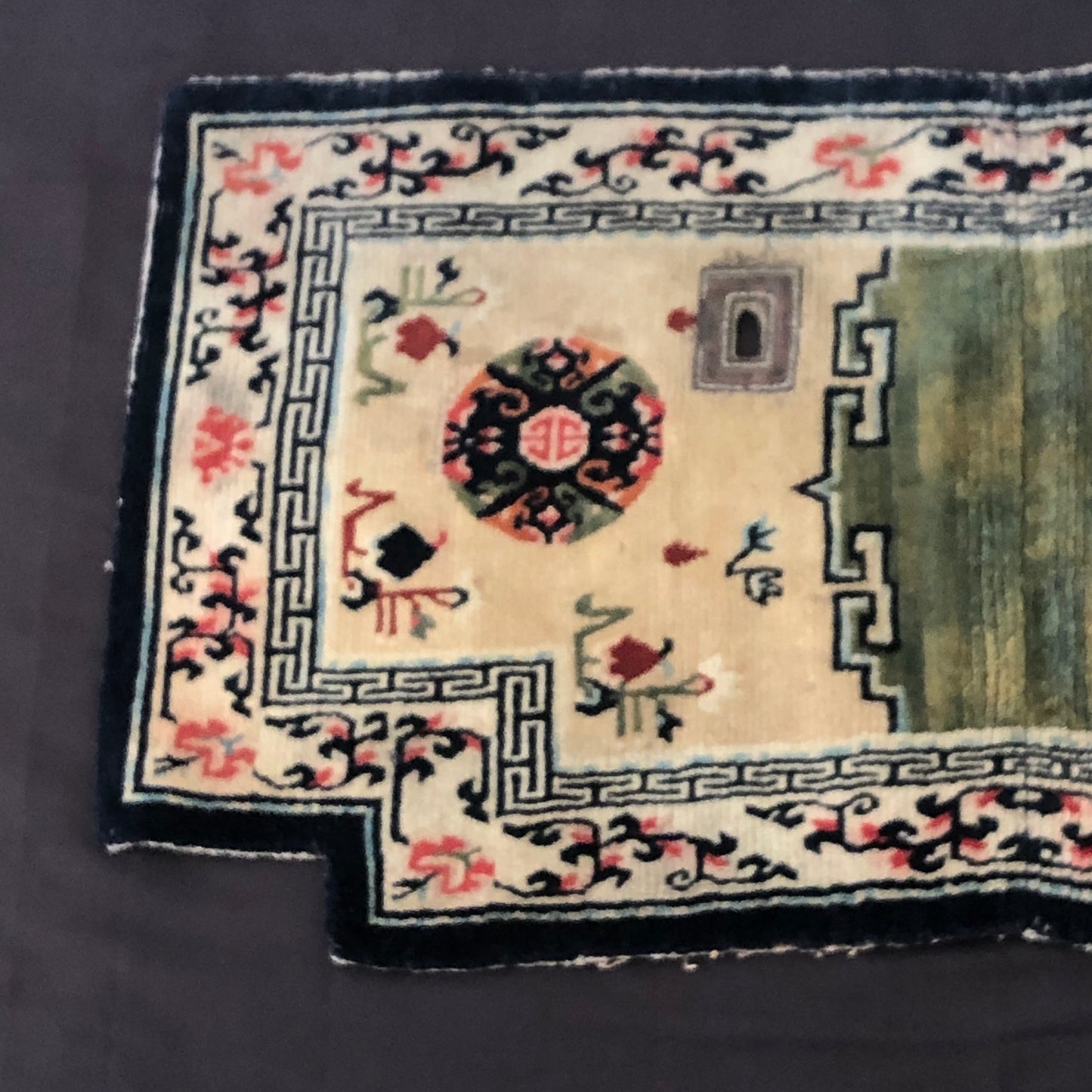 Mid 20th C Tibetan Saddle Rug