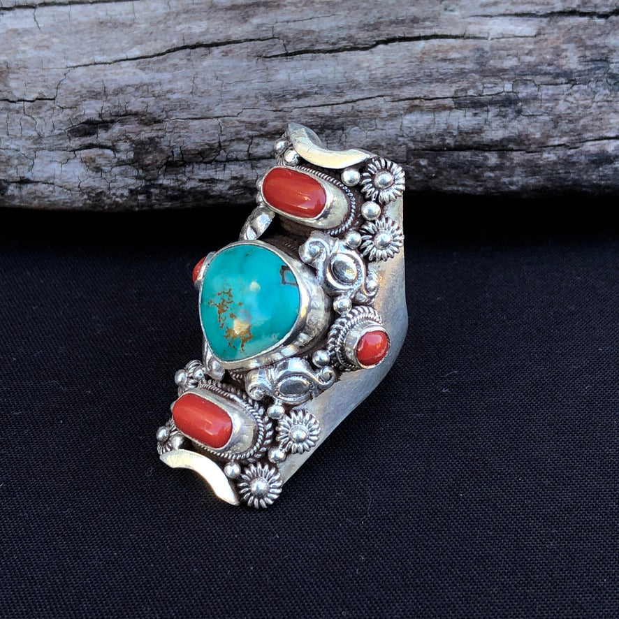 Turquoise Saddle Ring