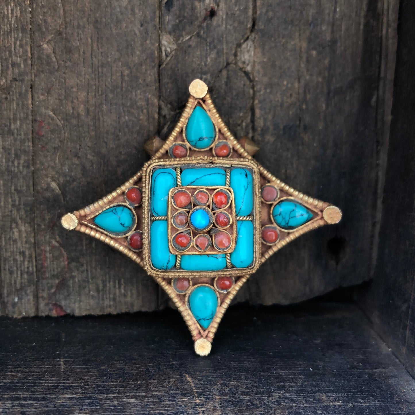 Tibetan Ghau Prayer Box Pendant