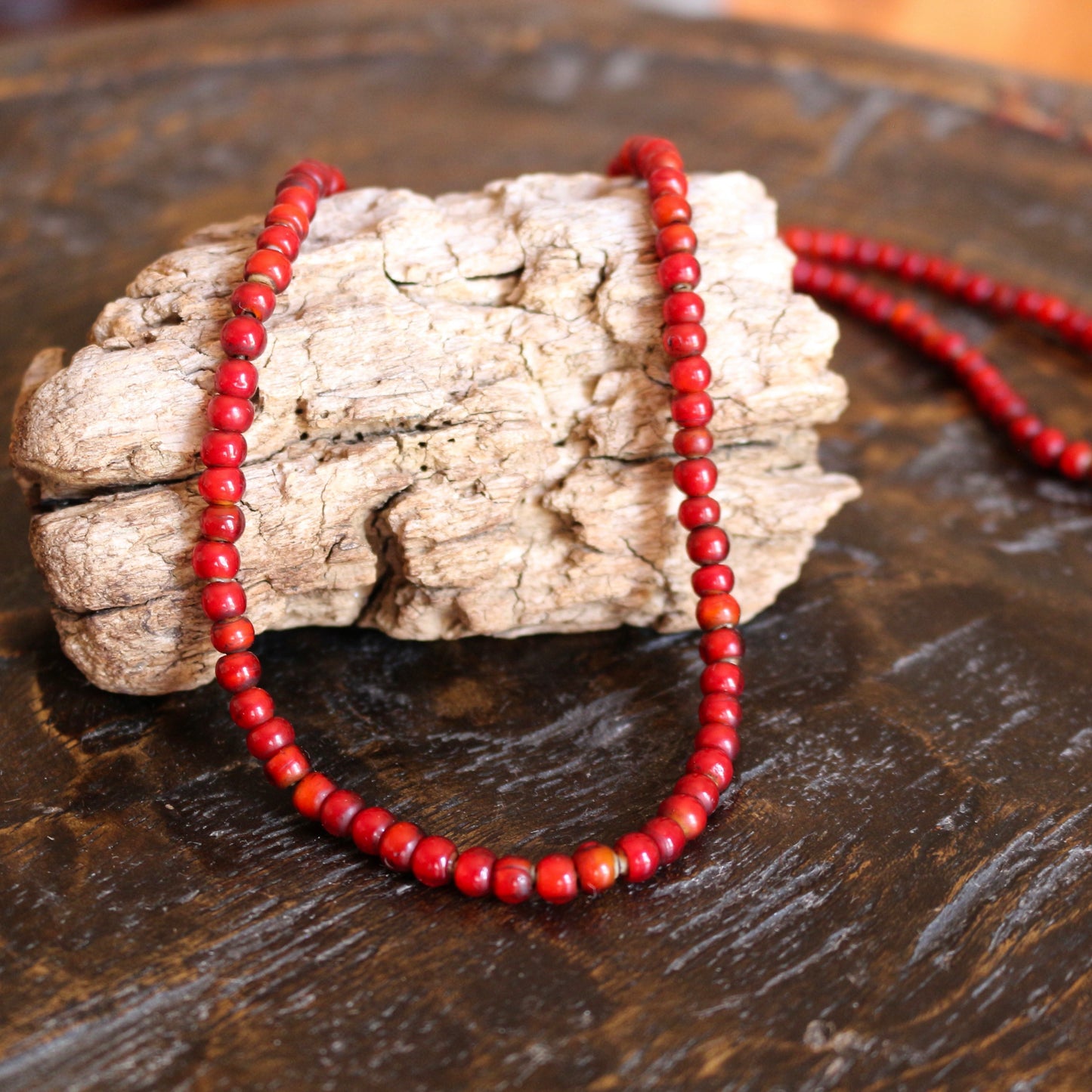 Vintage Sherpa Beaded Necklace