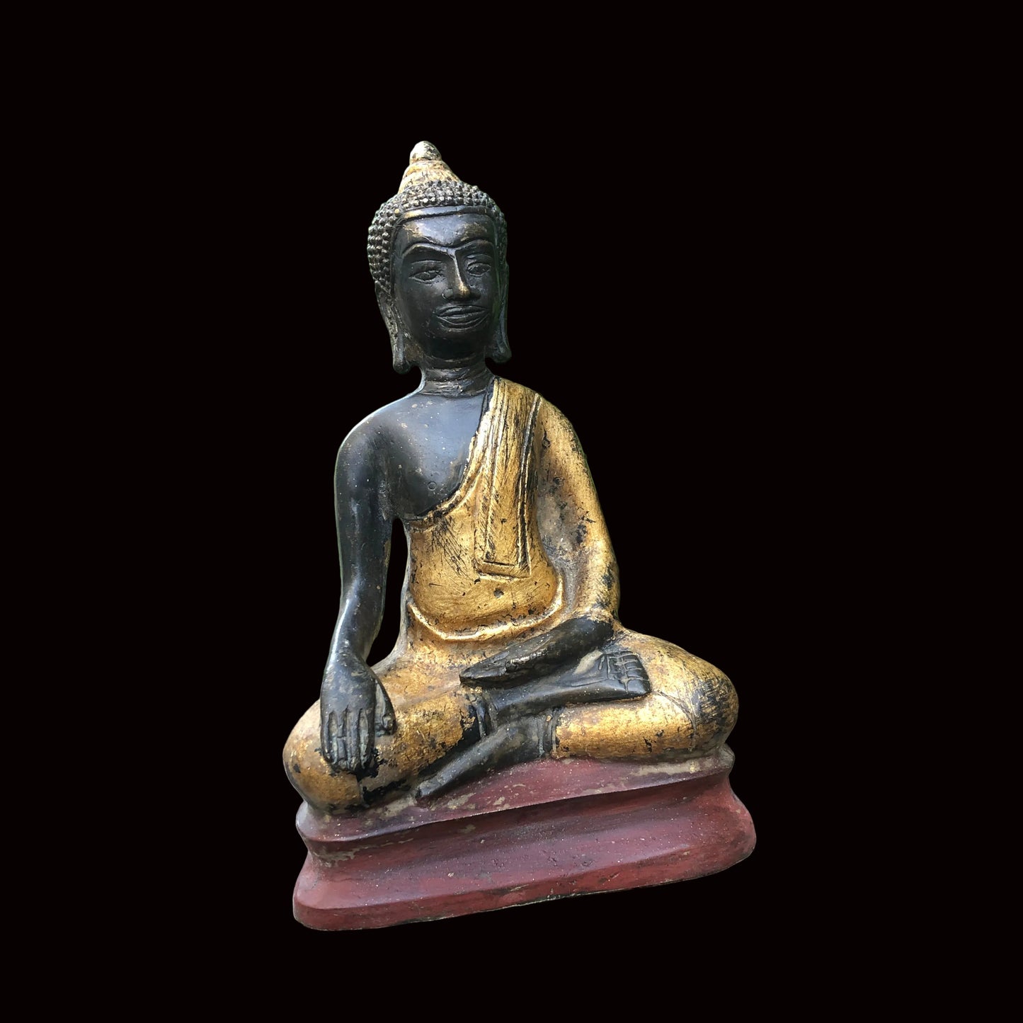 Seated Buddha Statue in Meditating Gesture