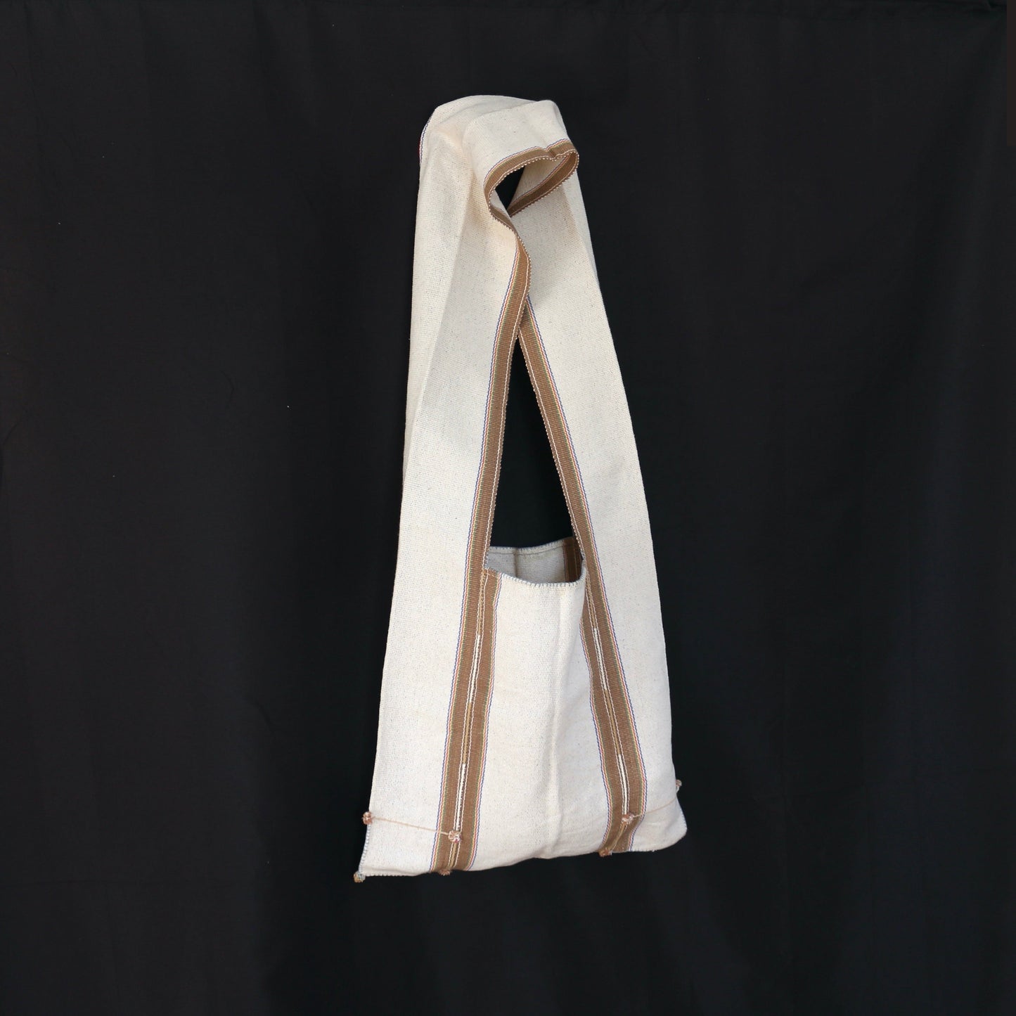 Handwoven Hemp And Cotton Shoulder Bag