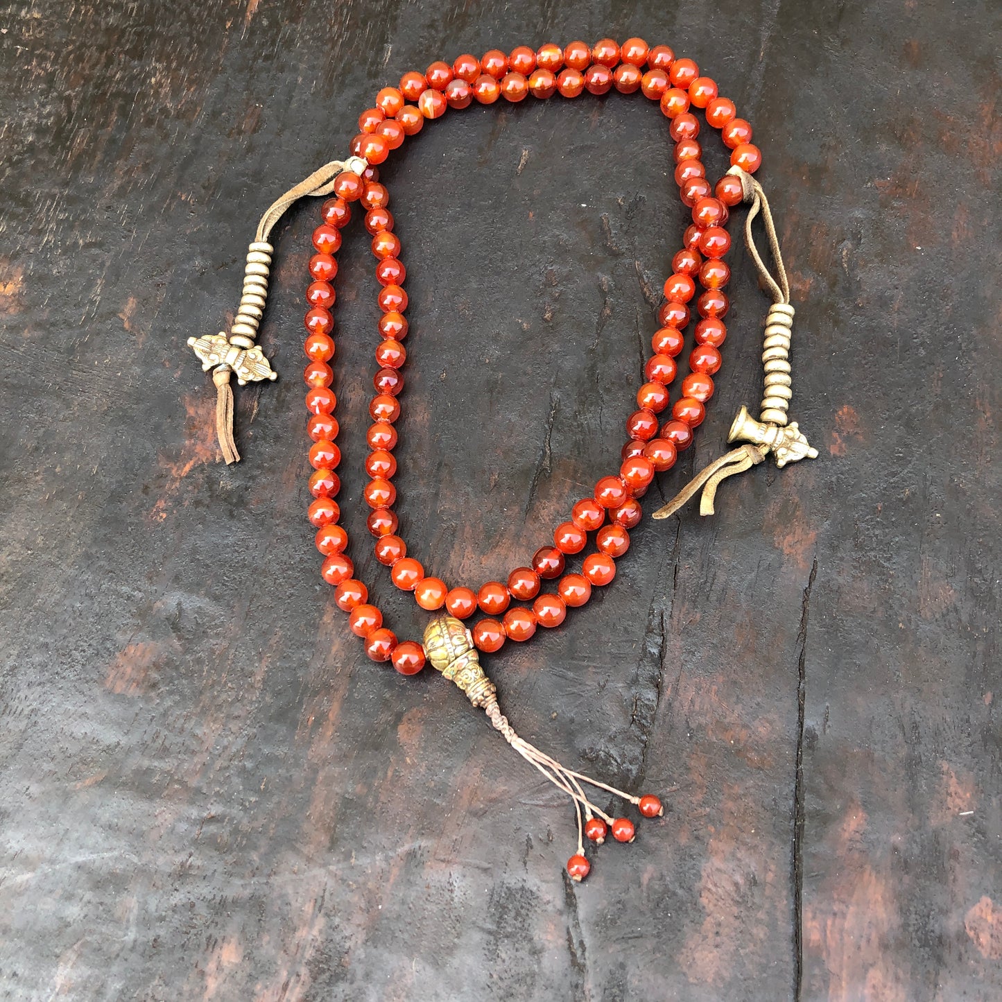 Carnelian Bead 108 Count Prayer Mala