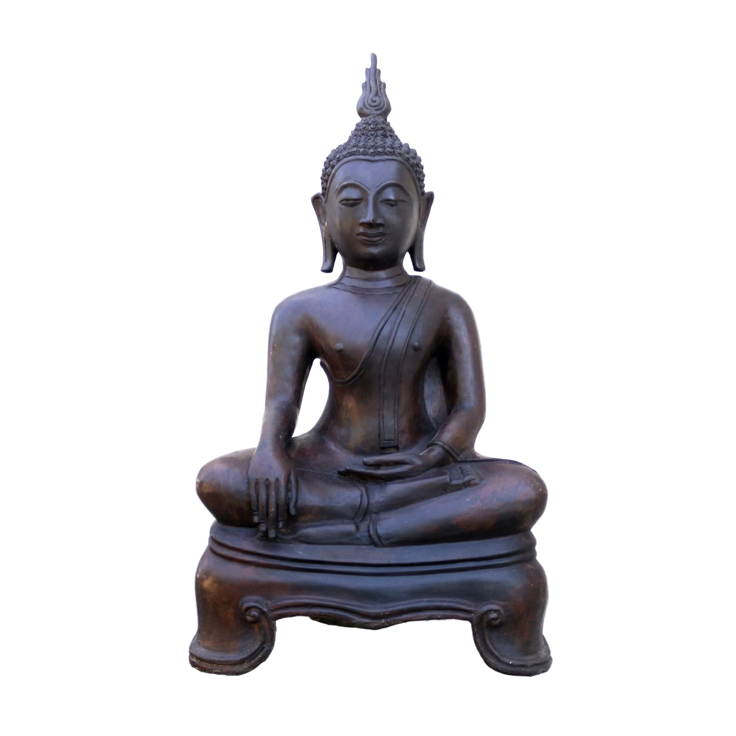 Seated Buddha In Earth Touching Dhyani Mudra Gesture