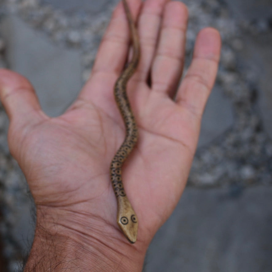 Carved Snake Hair Pin