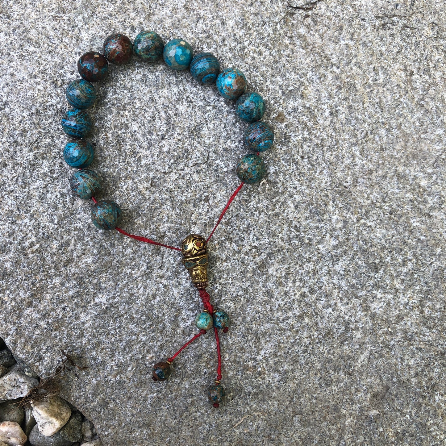 Chrysocolla Beaded Wrist Mala