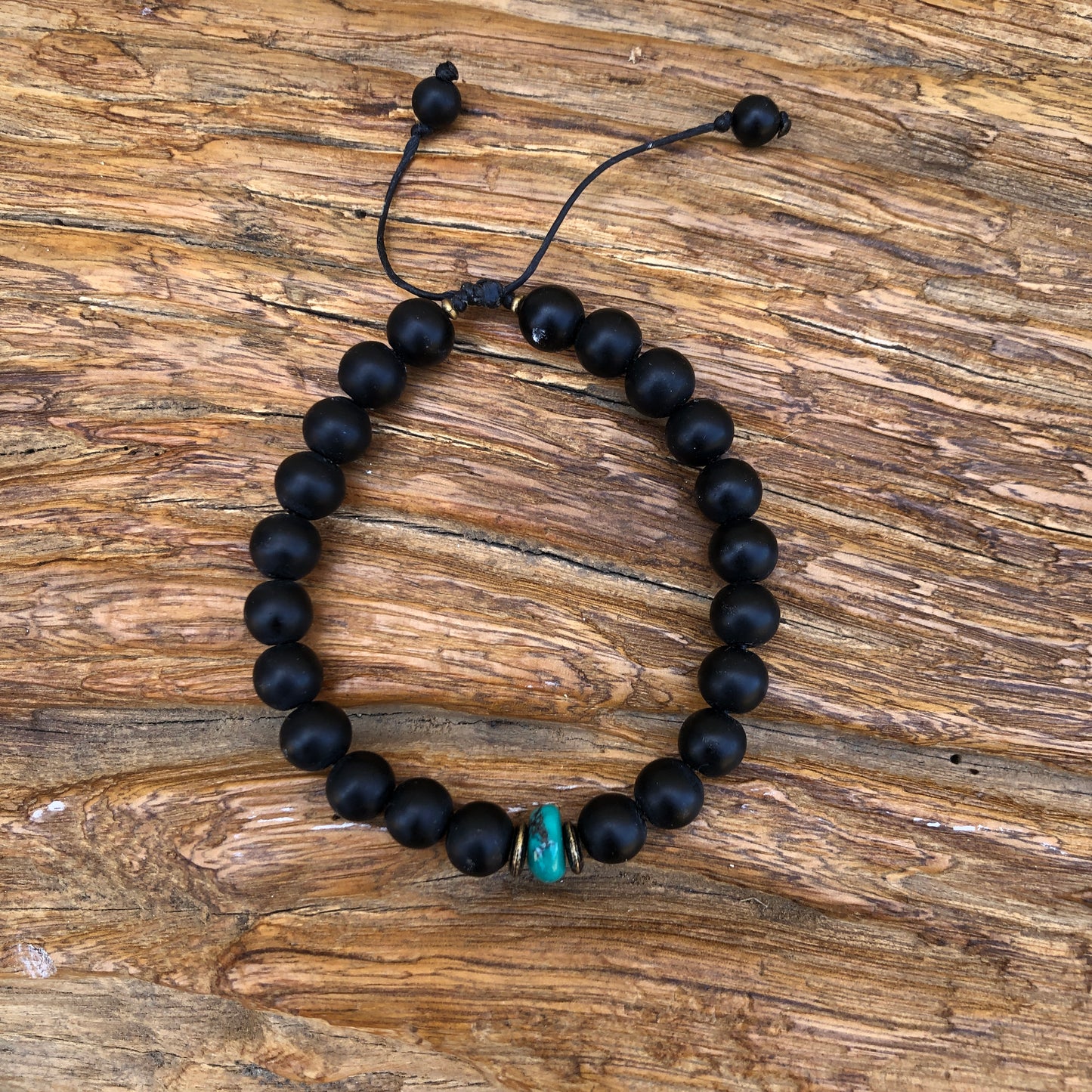 Black Onyx Wrist Mala Bracelet