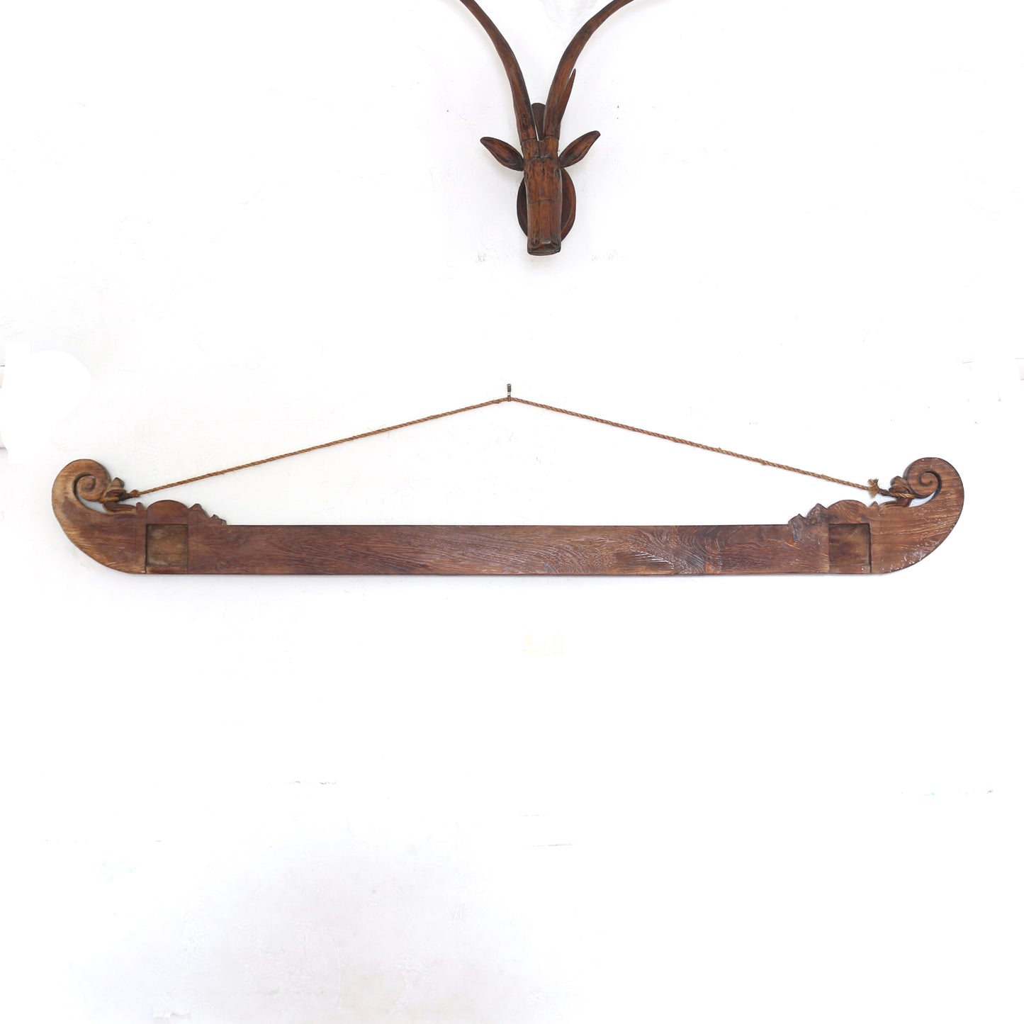 Vintage Teak Wood Textile Hanger