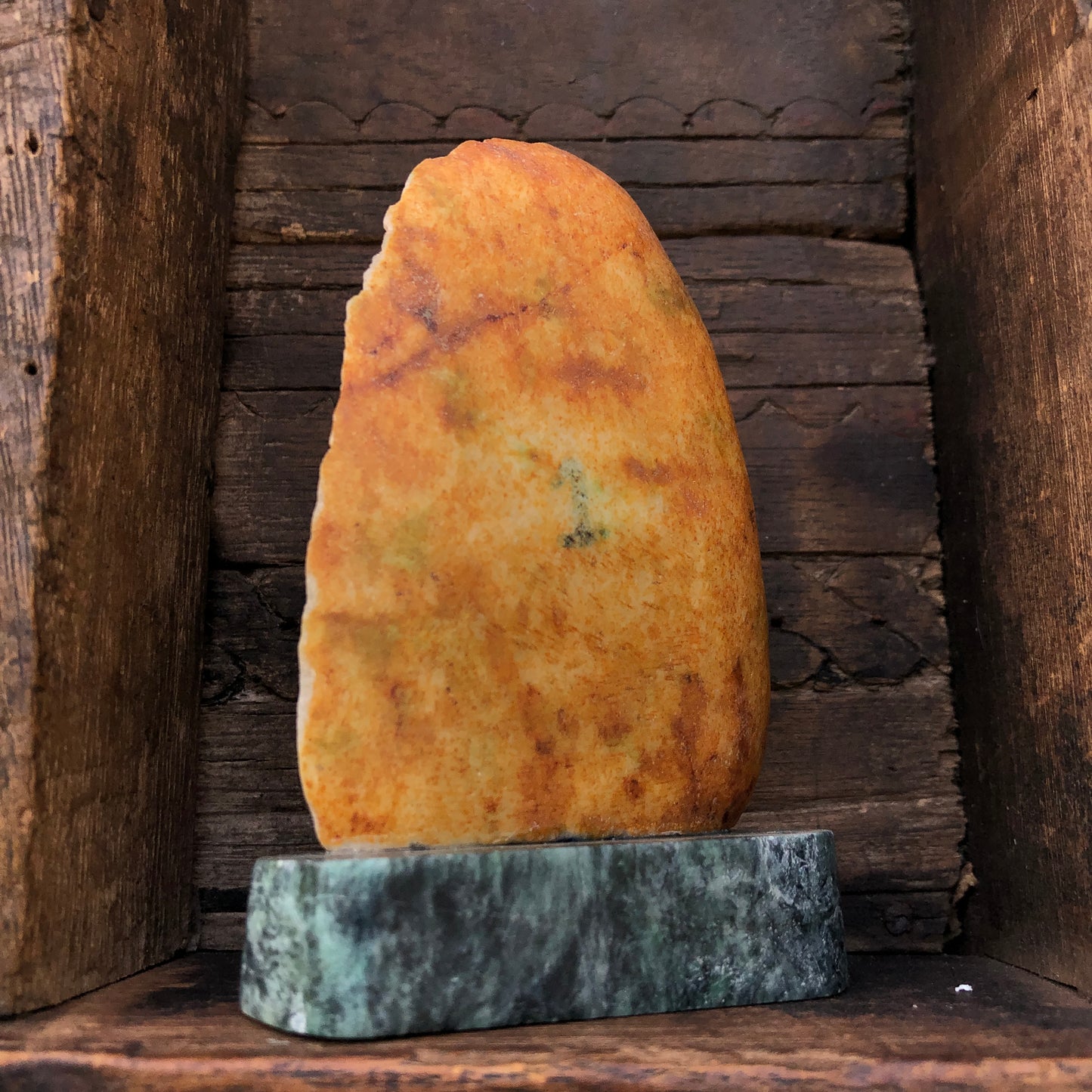 Seated Buddha Figurine In Jade