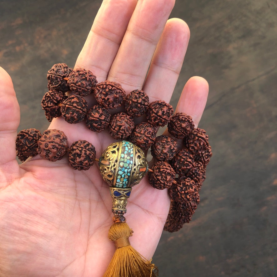 Large Rudraksha 108 Count Prayer Mala