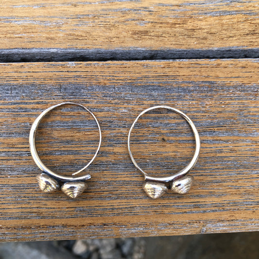 Solid Hilltribe Silver Hoop earrings