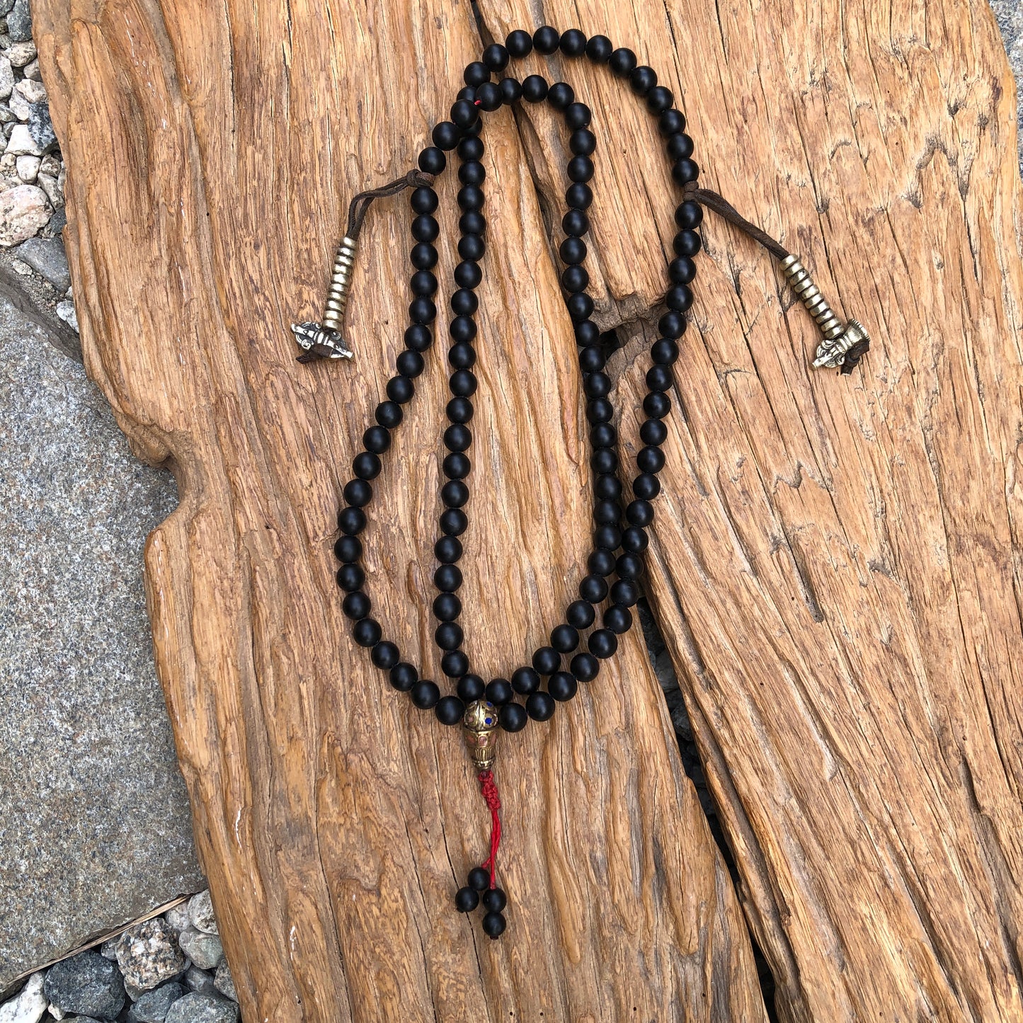 Mat Black Onyx 108 Count Prayer Mala