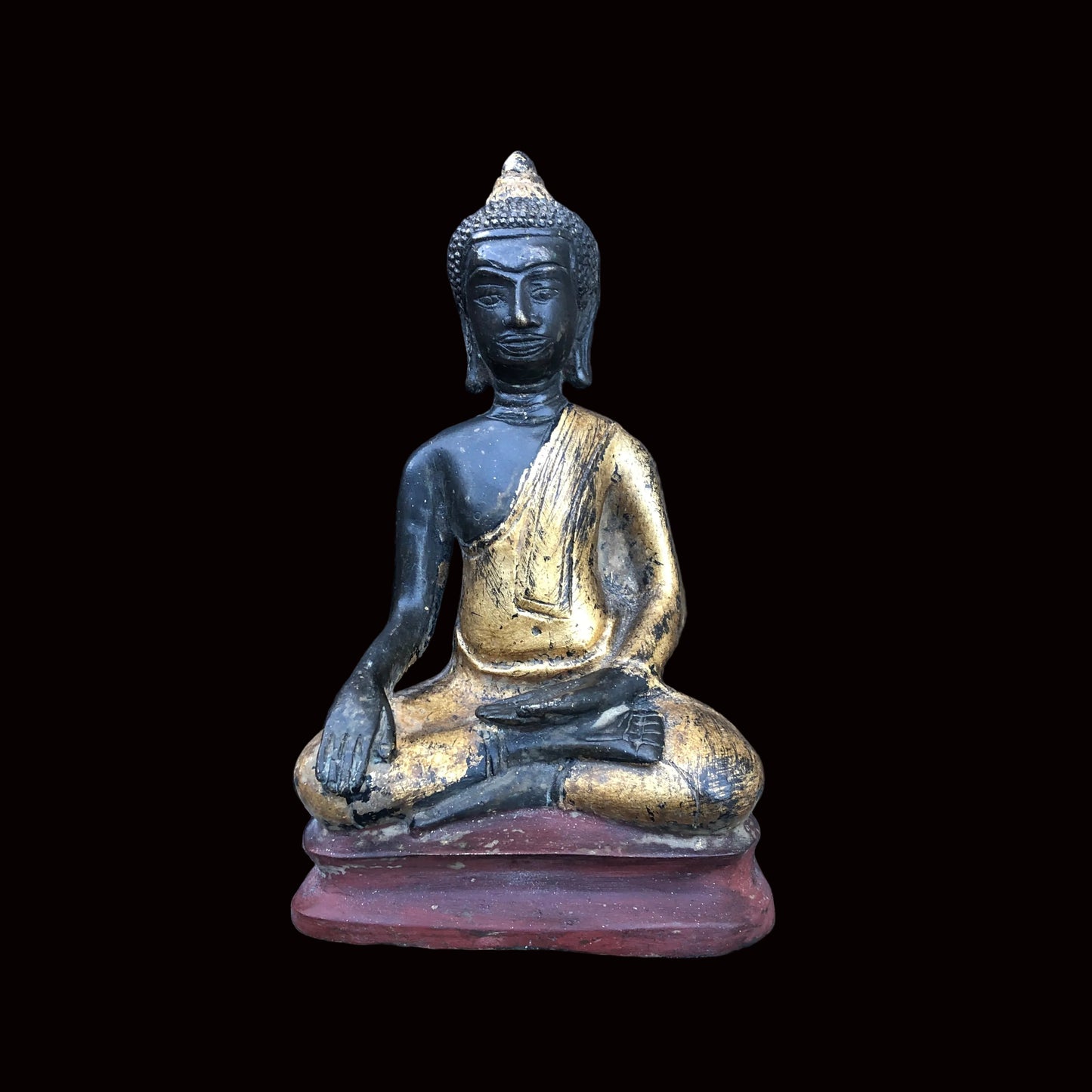 Seated Buddha Statue in Meditating Gesture