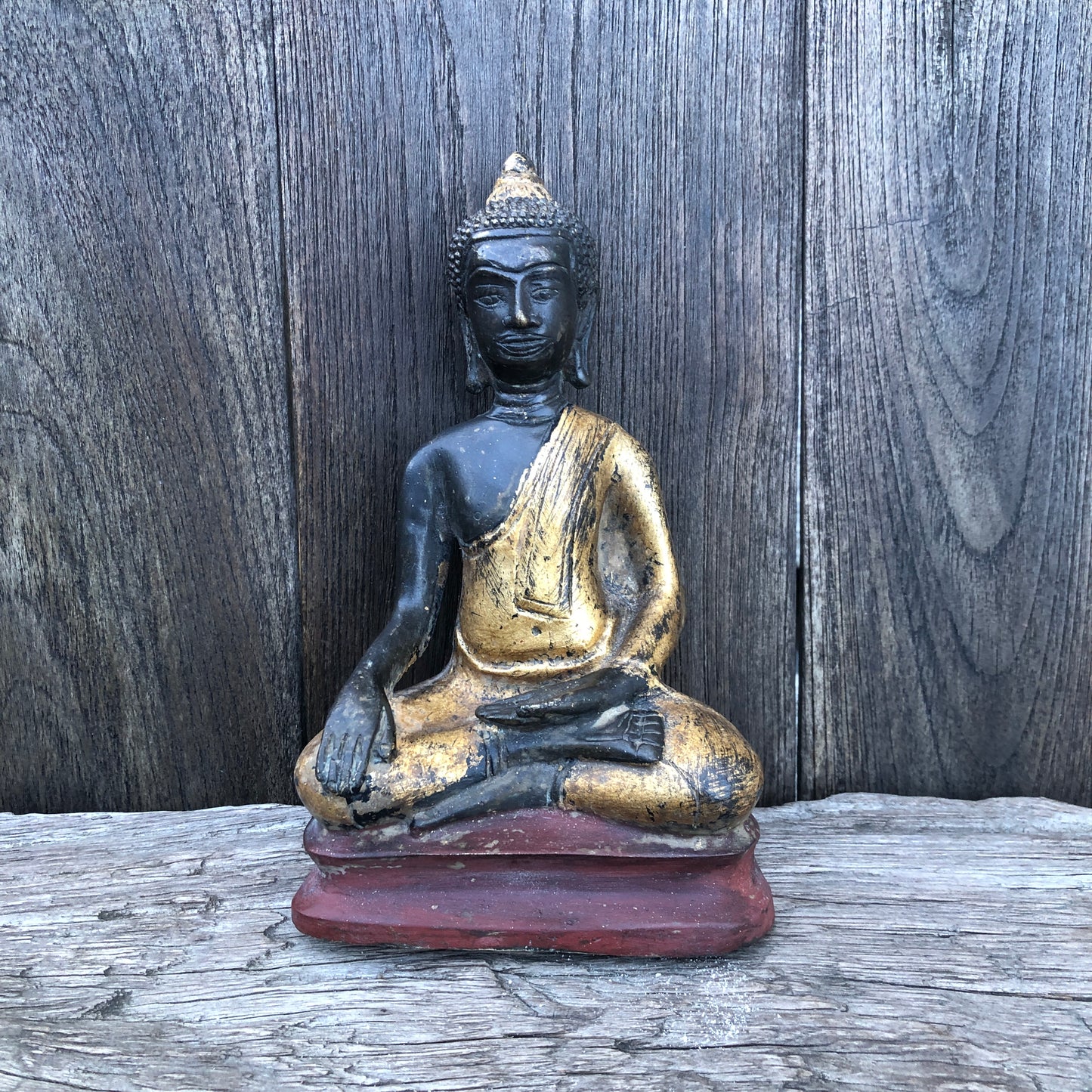 Seated Buddha Statue in Meditating Gesture