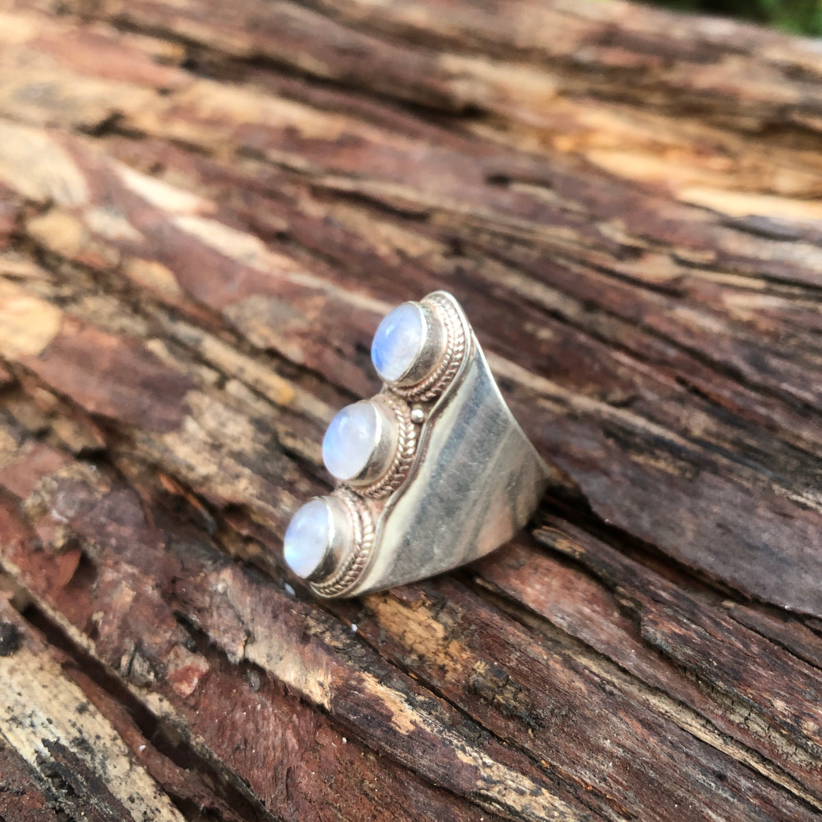 Moonstone Saddle Ring