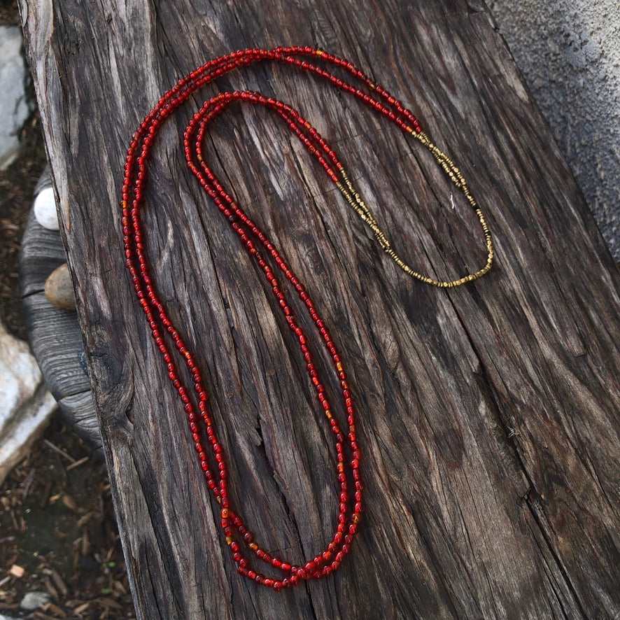 Vintage Sherpa Glass Beaded Necklace