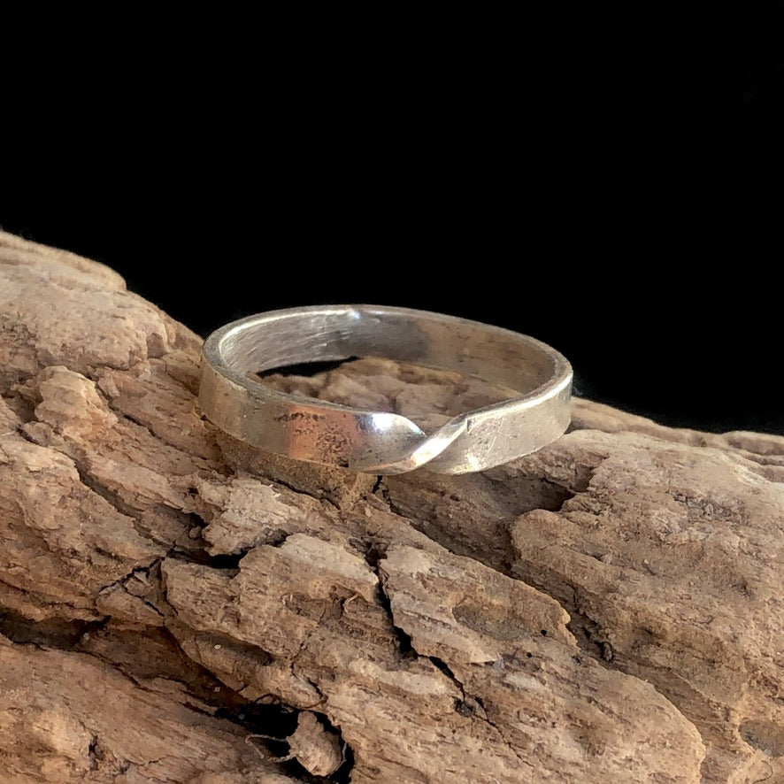 Thin Hill Tribe Silver Ring
