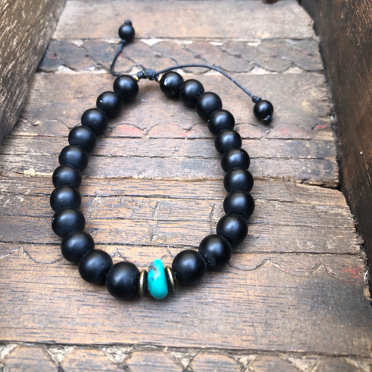 Black Onyx Wrist Mala Bracelet