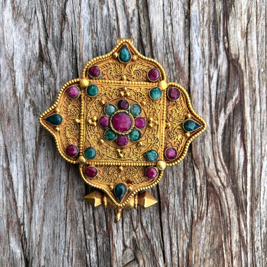 Tibetan Buddhist Ghau Prayer Box