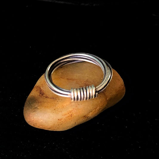 Wire Wrapped Silver Ring