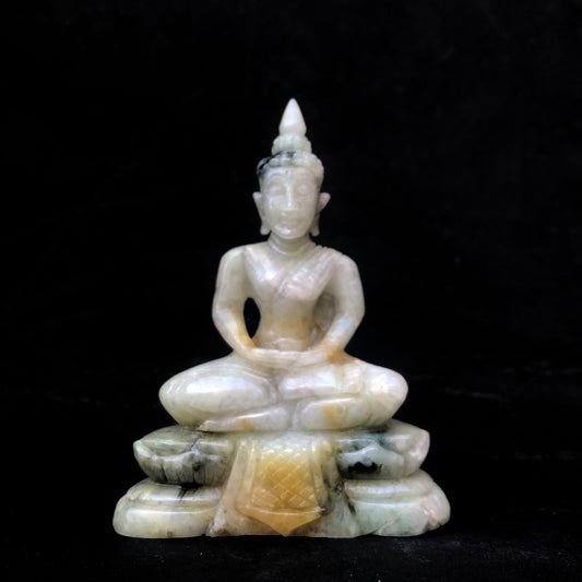 Burmese jade Buddha Figurine