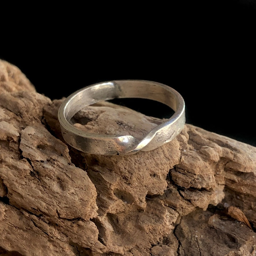 Thin Hill Tribe Silver Ring