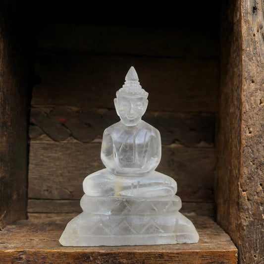 Crystal Quartz Meditating Buddha Statue (Copy)