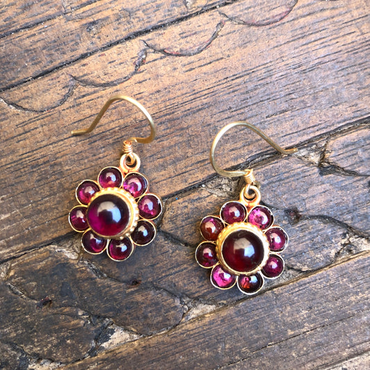 garnet earrings