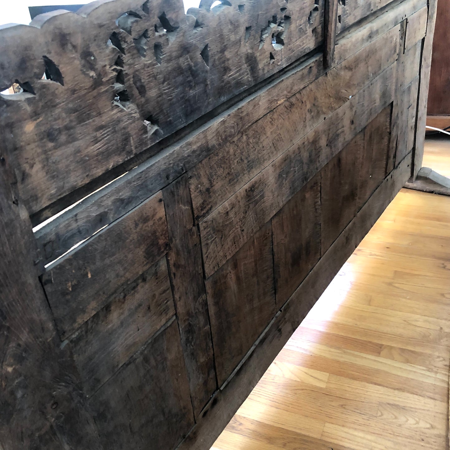 Large Javanese Teak Wood Panel