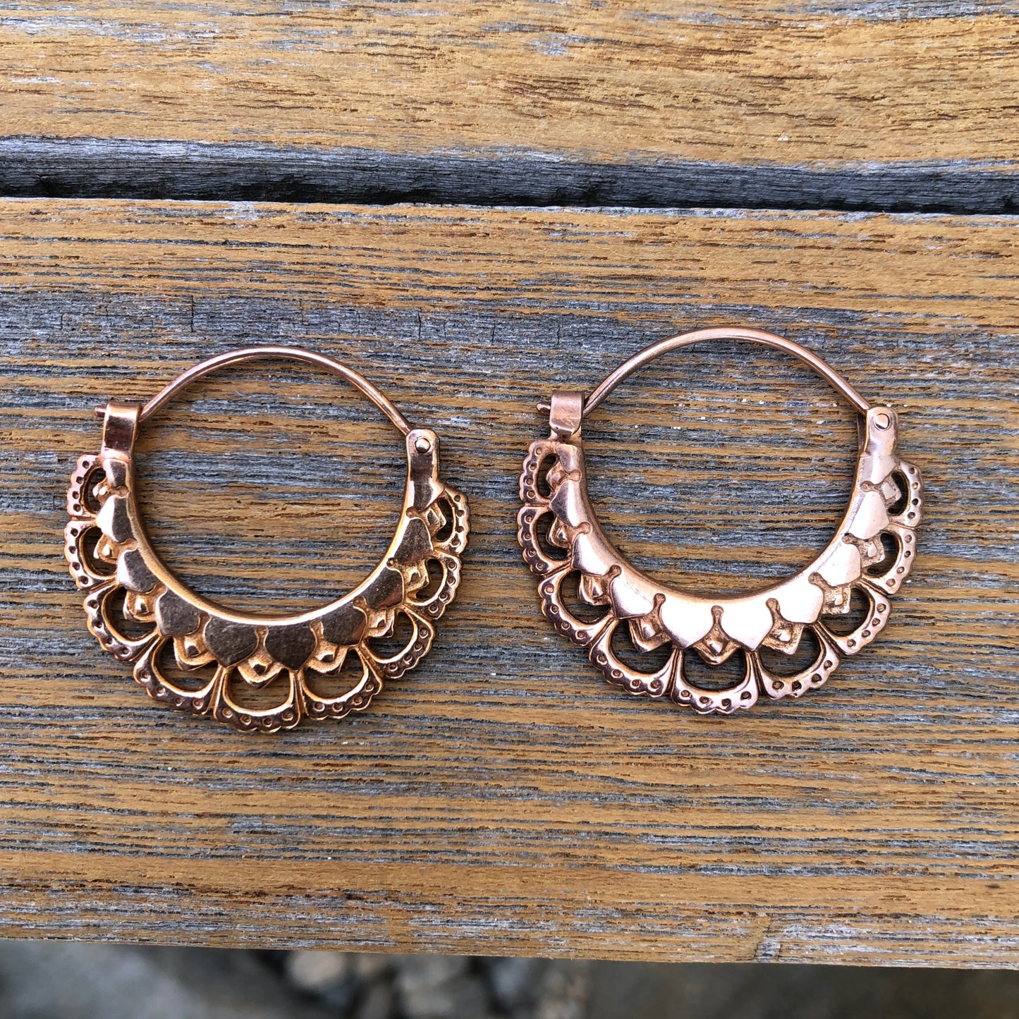 Rose Gold Hoop Earrings