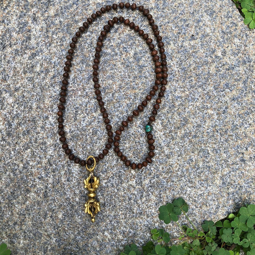 Seed Beaded Thunderbolt Amulet Long Necklace