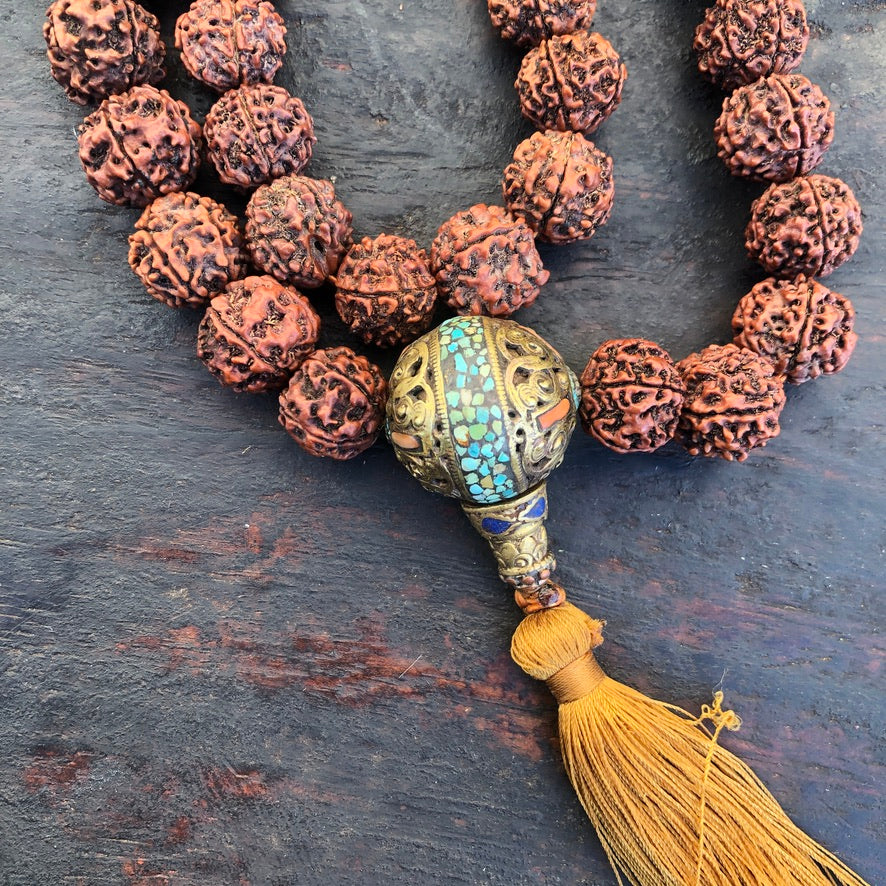 Large Rudraksha 108 Count Prayer Mala