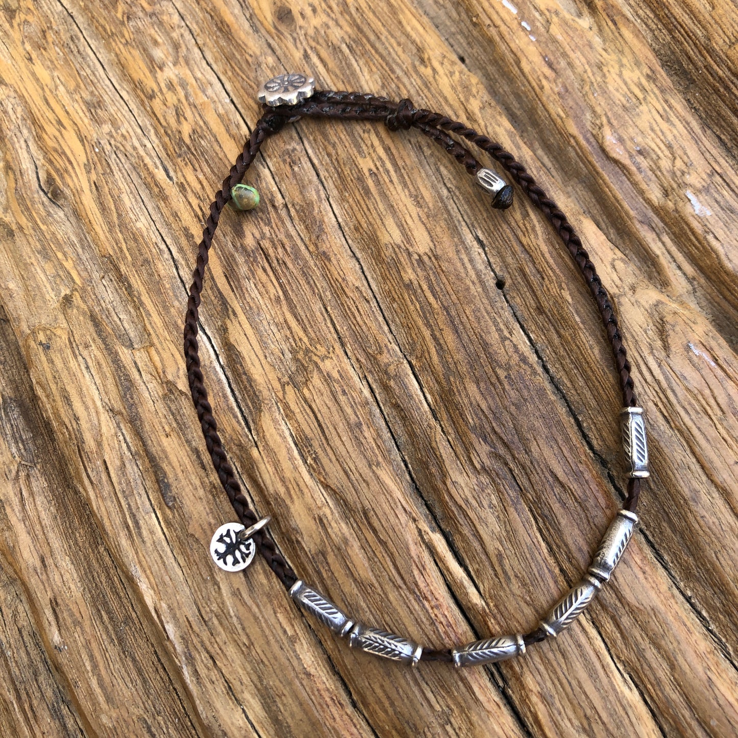 Hilltribe Silver , Arizona Turquoise Adjustable Bracelet