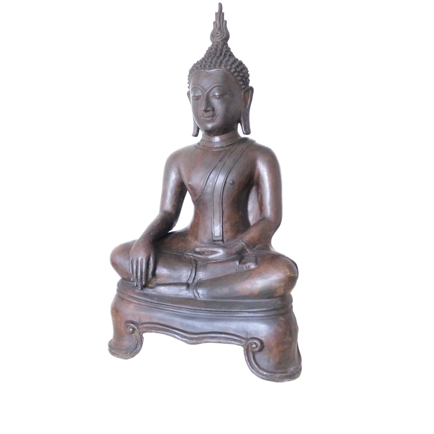 Seated Buddha In Earth Touching Dhyani Mudra Gesture