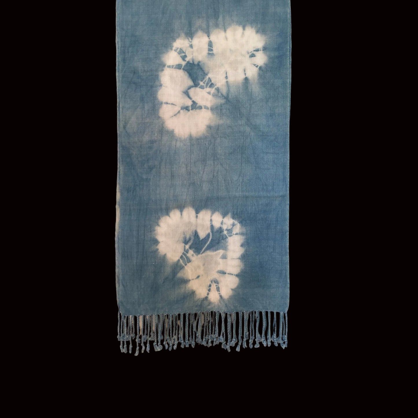 Indigo Tie Dyed Cotton Scarf - Trendivine