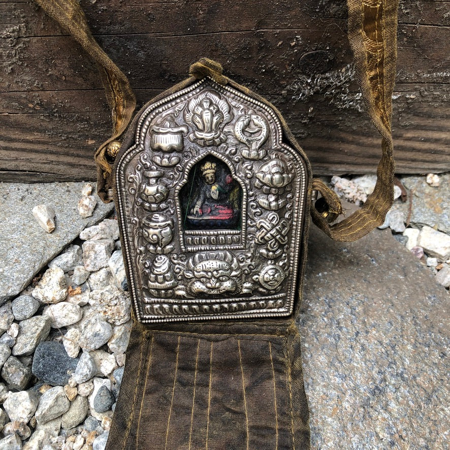 Tibetan Buddhist Ghau Portable Shrine Box