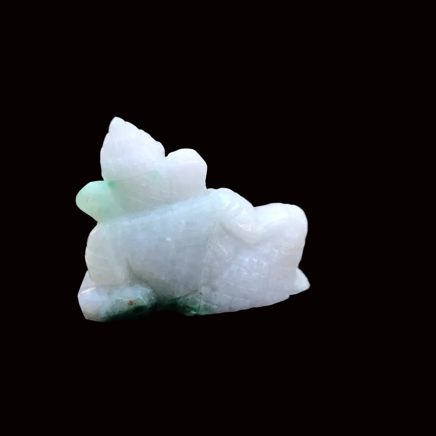 Green Jade Ganesha Figurine