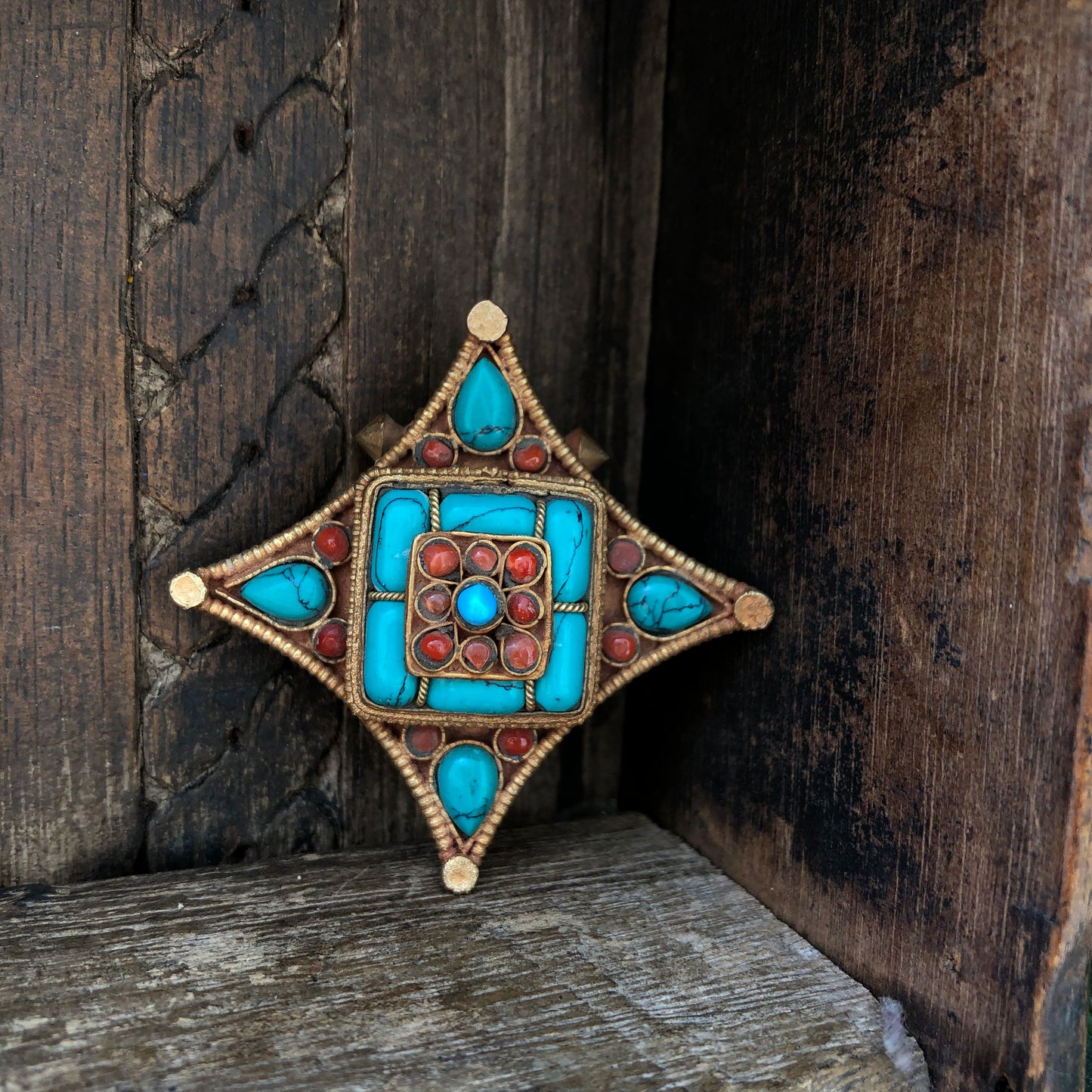 Tibetan Ghau Prayer Box Pendant