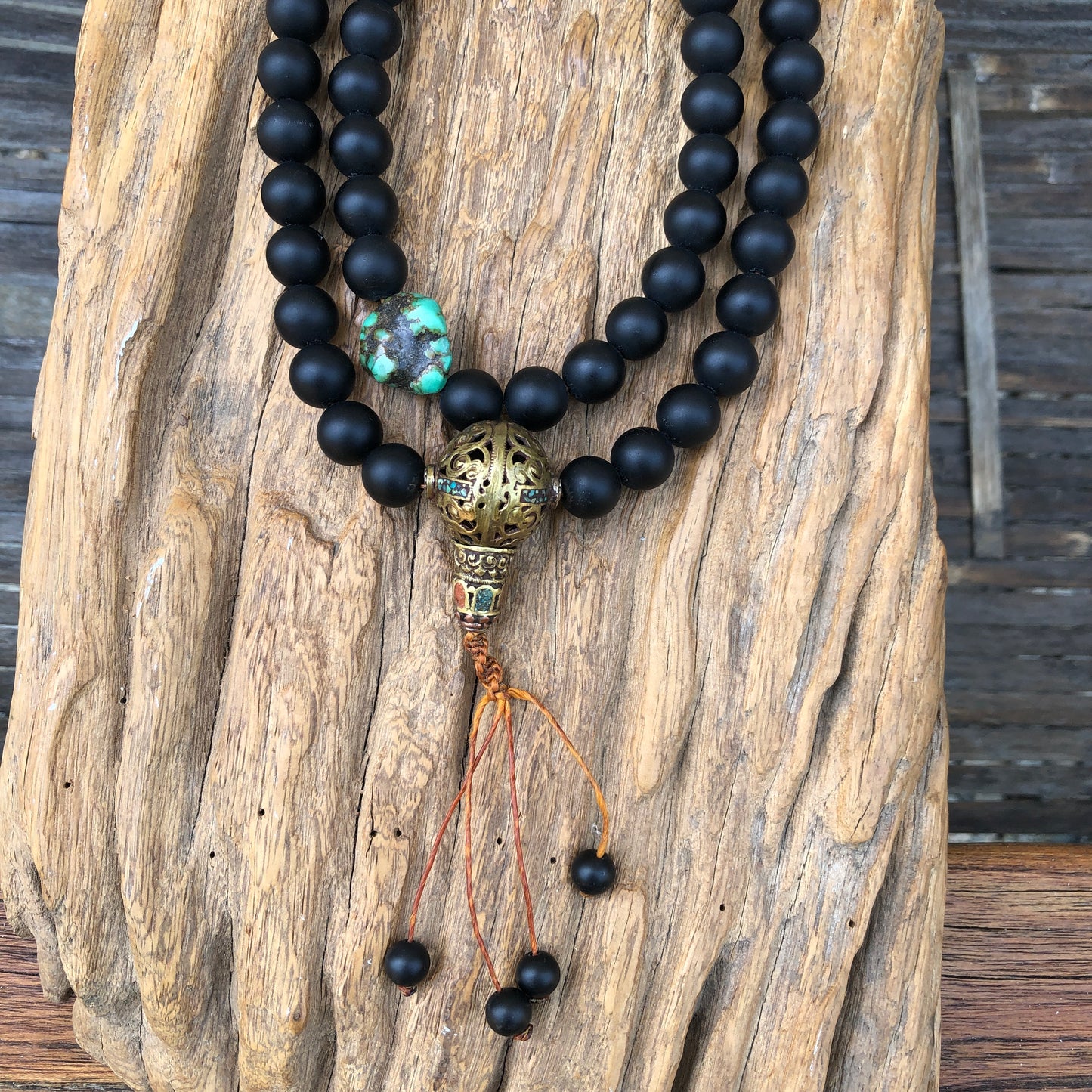 Mat Black Onyx 108 Count Prayer Mala