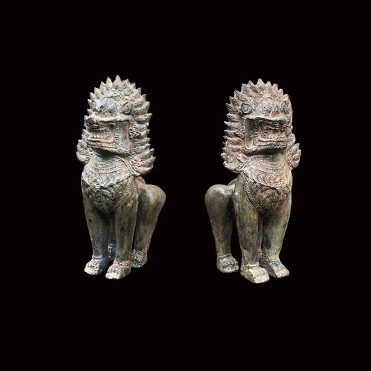 A pair Of Temple Lions